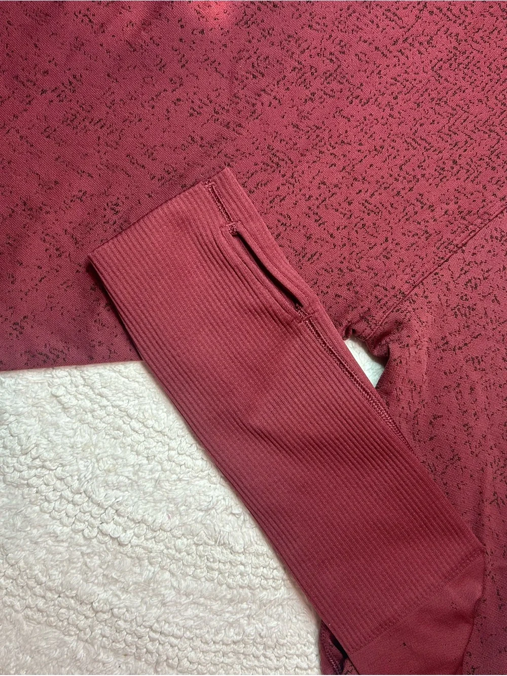 lululemon athletica Rust Long Sleeve Half-Zip Pullover
